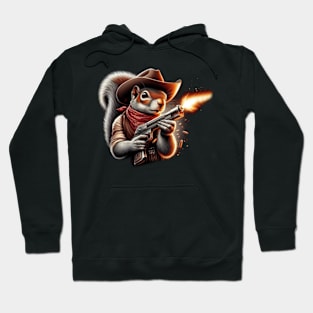 Saddle Up, Partner: Cowboy Squirrel Tee Hoodie